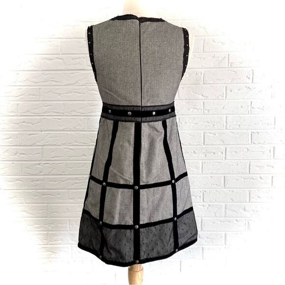 🚨4/$25 Anna Sui For Target Herringbone Studded Dress Size 3 - Picture 5 of 10
